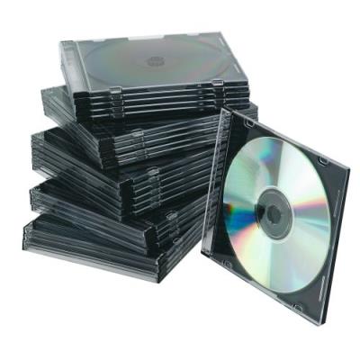 Q-connect boîtier de cd slim black pack de 25 kf02210