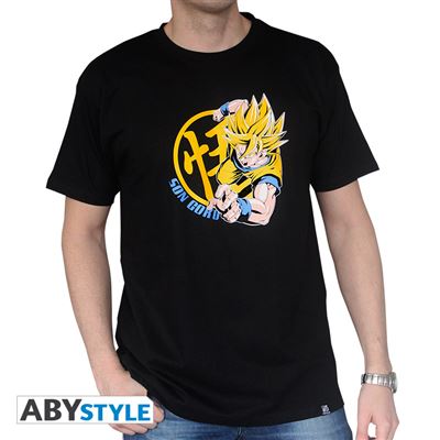 DRAGON BALL - Tshirt DBZ/ Goku Super Saiyan homme MC black - basic (L)