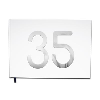 Livre d'or 35 ans - Anniversaire, Mariage, Retraite - Lettres chromées -100 pages - Qualité premium - Uttscheid Couleur :Blanc Pur
