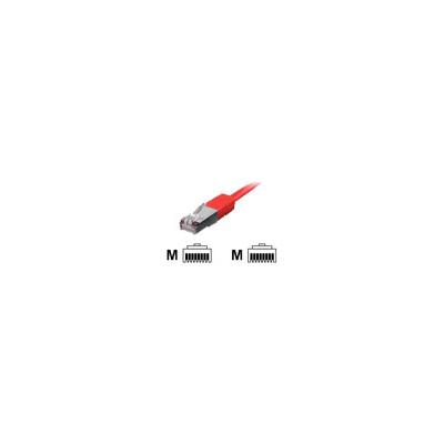 Cable - equip - Réseau RJ45 S/FTP C6 0,25m rouge HF