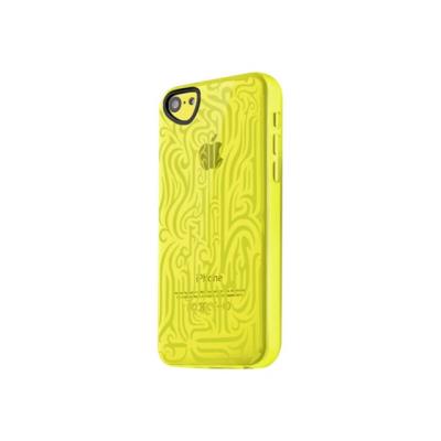 ITSKINS INK - Achterzijde behuizing voor mobiele telefoon - thermoplastic polyurethaan (TPU) - geel - voor Apple iPhone 5c