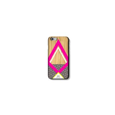 Ascendeo - Achterzijde behuizing voor mobiele telefoon - zwart, wit, bruin, roze - voor Apple iPhone 6, 6s