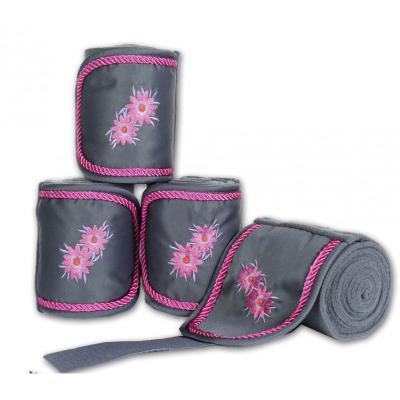 Bandes de polo Flower Gris Poney