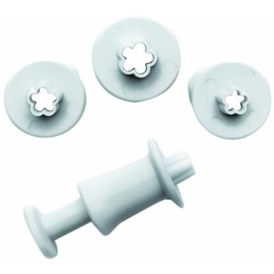 ibili 788402 set de 3 emporte pièces avec poussoir blosso