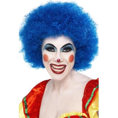 Perruque afro bleue adulte Taille Unique