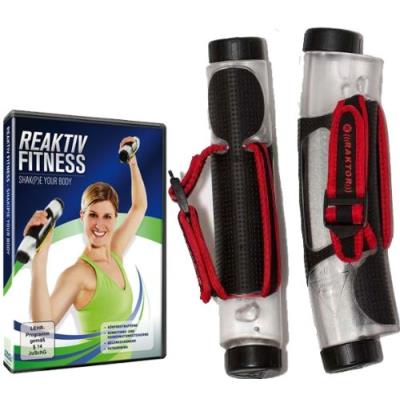 Réactive raktor haltères &dvd transparent rouge noir - 165 mm