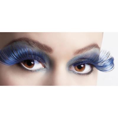 Faux Cils Biseautés Noir et Bleu