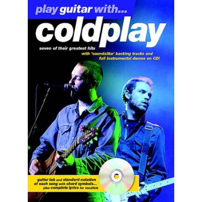 Partitions variété, pop, rock... MUSIC SALES COLDPLAY - PLAY GUITAR WITH + CD - GUITAR TAB Guitare tablatures