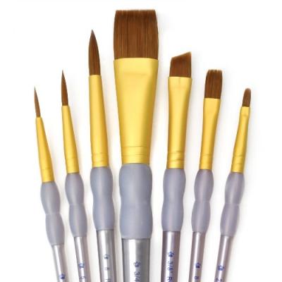ROYAL & LANGNICKEL CRAFTER'S CHOICE SET DE PINCEAUX VARIÉTÉ PLATS 7 PIÈCES