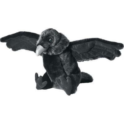 Peluche corbeau 30 cm - cuddlekins - wild republic - 81089