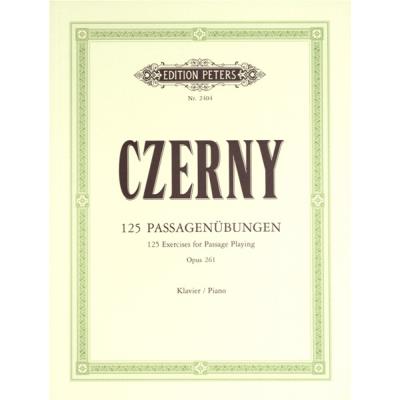 Méthodes et pédagogie EDITION PETERS CZERNY CARL - 125 EXERCISES FOR PASSAGE PLAYING - PIANO Piano