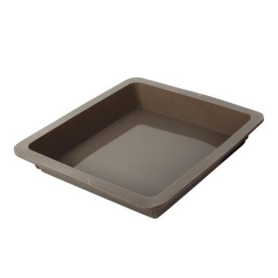 CREALYS 513015 MOULE CARRÉ EN SILICONE CANDY GRIS 24 X 24 X 4 CM