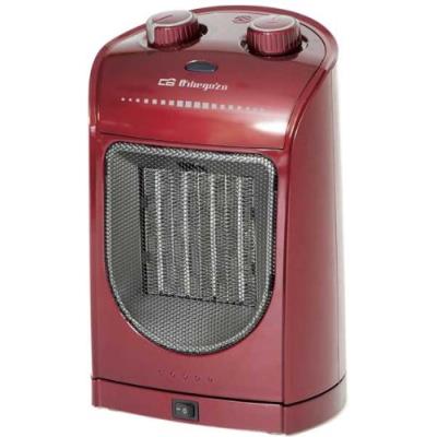 Orbegozo cr5036 thermo-ventilateur vertical en céramique air froid rotatif rouge 1800 w