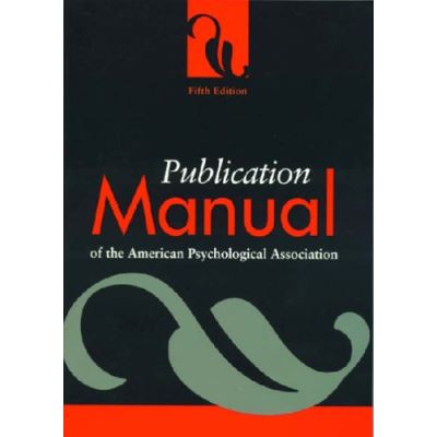 PUBLICATION MANUAL OF THE AMERICAN PSYCHOLOGICAL visual data 6