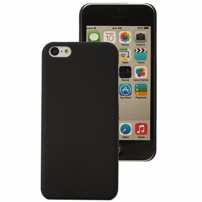 COQUE RUBBER COULEUR NOIRE POUR IPHONE 5 C