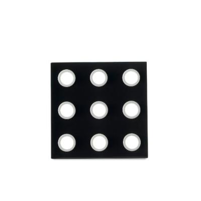 ROSTI MEPAL DOMINO DESSOUS DE PLAT EN MÉLAMINE ET SILICONE NOIR