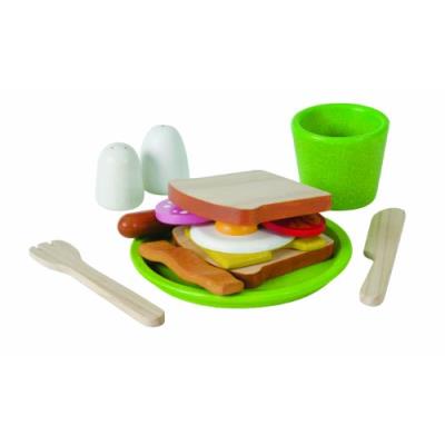Plantoys - pt3602 - jeu d'imitation - cuisine - assiette petit déjeuner