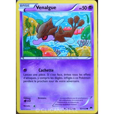 carte Pokémon 63/122 Venalgue 50 PV XY - Rupture Turbo NEUF FR État correct - Pokémon reconditionné disponible sur Fnac