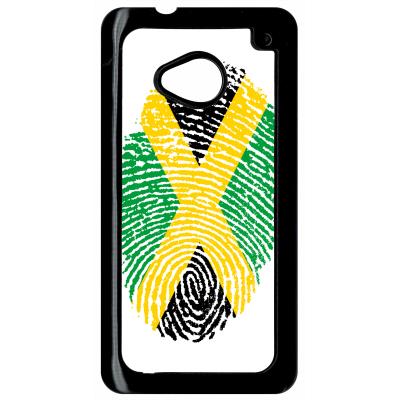 Coque HTC m7 empreinte digitale drapeau jamaica
