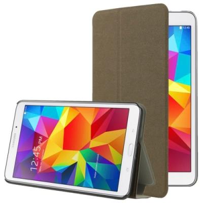 Galaxy Tab 4 7.0 T320 : Coque Housse Cuir (PU) Marron « Texturé »