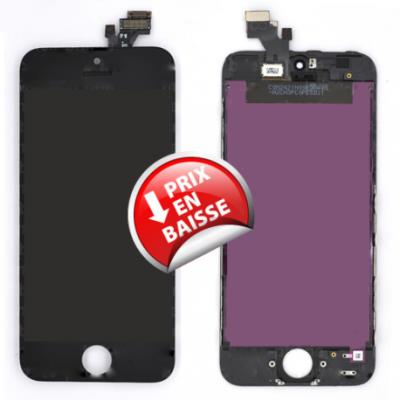 iPhone 5 Ecran NOIR NU PREMIUM vitre et LCD