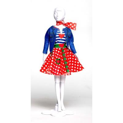 Dress Your Doll Lucy Polka Dots : Coudre habit Poupée Mannequin - Fabrique vêtement Barbie.