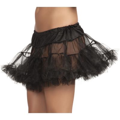 Jupon noir en tulle femme
