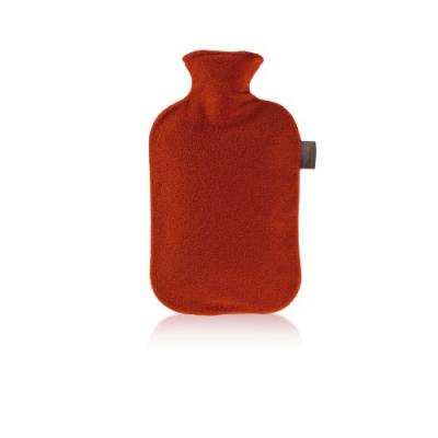 Fashy 6530 bouillotte avec housse polaire rouge cerise 2 l