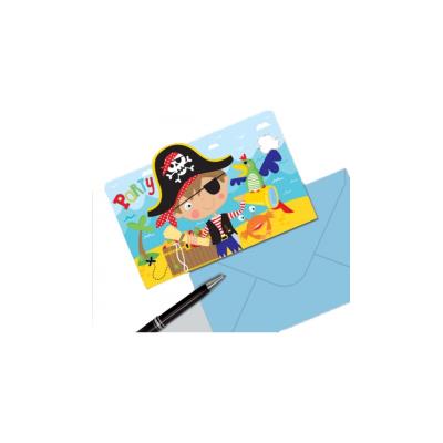 Invitations Little Pirate x8