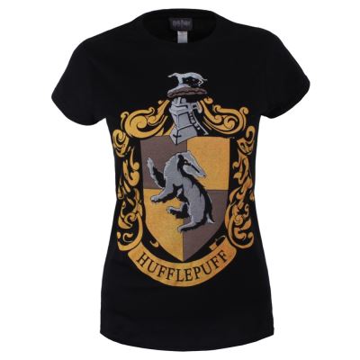 Harry Potter - T-Shirt femme Hufflepuff Crest (L)