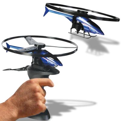 Hélicoptère volant avec base de lancement automatique