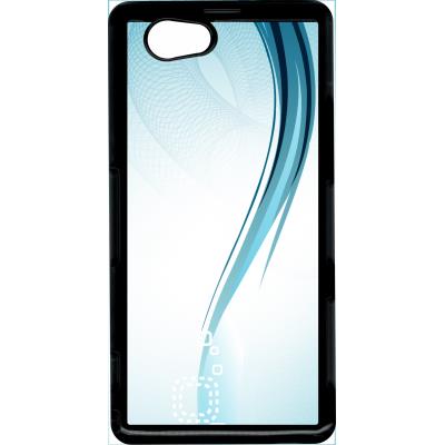 Coque sony z1 mini forme bleu arrondi