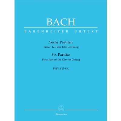 Partitions classique BARENREITER BACH J.S. - SIX PARTITAS BWV 825-830 - PIANO Piano