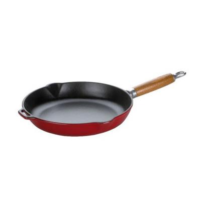 CHASSEUR - Poêle fonte émaillée 28cm rouge - 313003