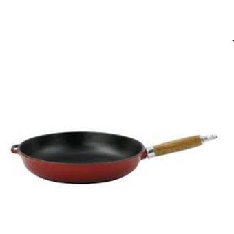 CHASSEUR Po le fonte maill e 28cm rouge 313003 Casserolerie