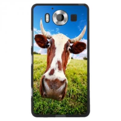 Coque souple pour Microsoft Lumia 950 avec impression Motifs vache