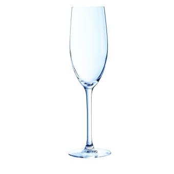 Coffret de 6 coupes à champagne en verre 24cl - transpare