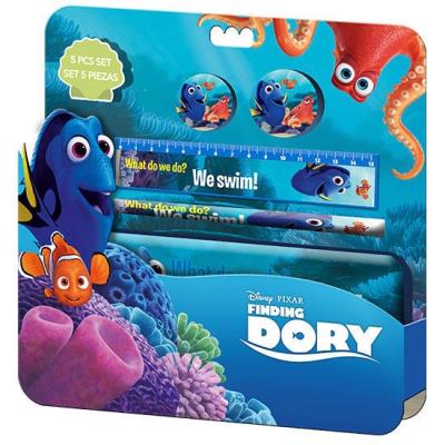Set de Papeterie avec trousse métallique - LE MONDE DE DORY