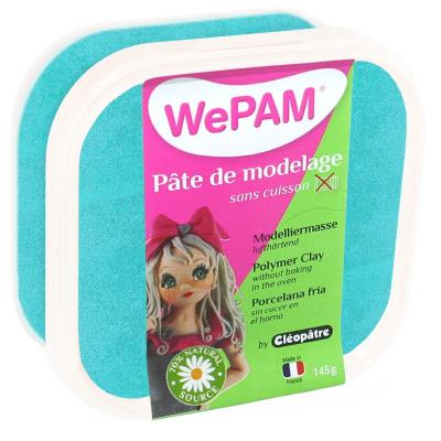 Porcelaine froide à modeler WePam 145 g - Turquoise nacré - WePam