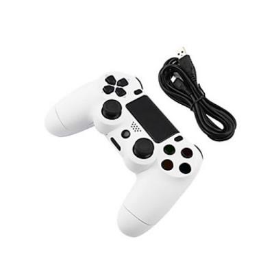 Manette de Jeu Blanche avec Fil pour PS4