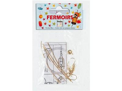 PERLES BOX - Sachet assortiment fermoirs dore
