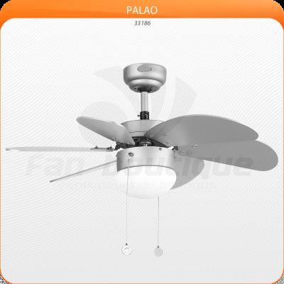 Ventilateur de plafond gris 81 cm avec lampe intégrée - FARO PALAO gris 33186