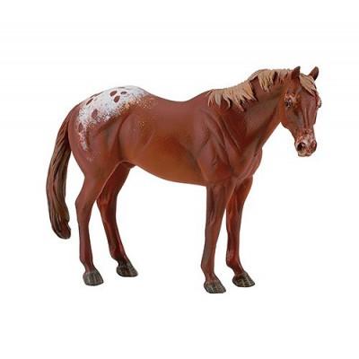 Figurines Collecta - Cheval Appalossa - Etalon marron