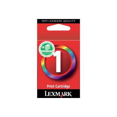 Lexmark Cartridge No. 1 - couleur (cyan, magenta, jaune) - originale - cartouche d'encre