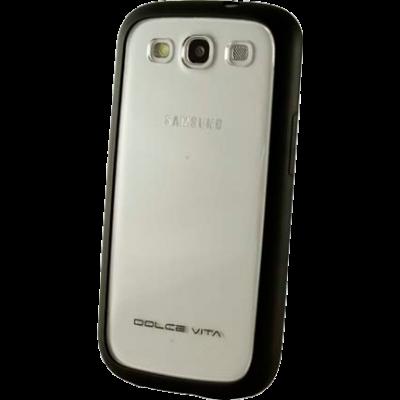 Backcover glass noir pour Samsung I9300 by DOLCE VITA