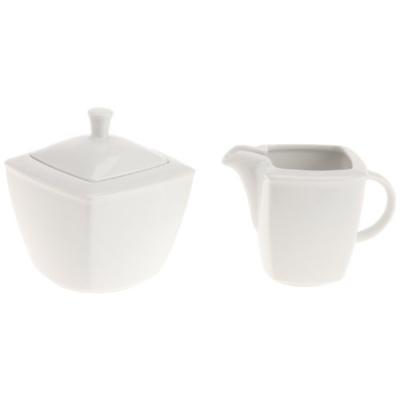 CREATABLE 12330 VICTORIA BLANC SERVANTE SUCRIER ET LAIT 2 PIÈCES