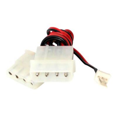 StarTech.com 12in Fan Adapter - TX3 to 2x LP4 Power Y Splitter Cable - splitser voor stroom - 15.2 cm