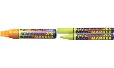 SCHNEIDER - Marqueur décoratif 265, jaune, largeur du trait: 1 - 3 mm (126505)