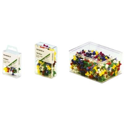 Wedo - punaises, blanc, contenu: 100 pièces longueur de laiguille: 12 mm, diamètre de tête: 10 mm, dansune boîte transparente (
