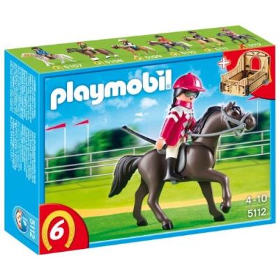 Playmobil - 5112 - jeu de construction - pur-sang arabe et jockey